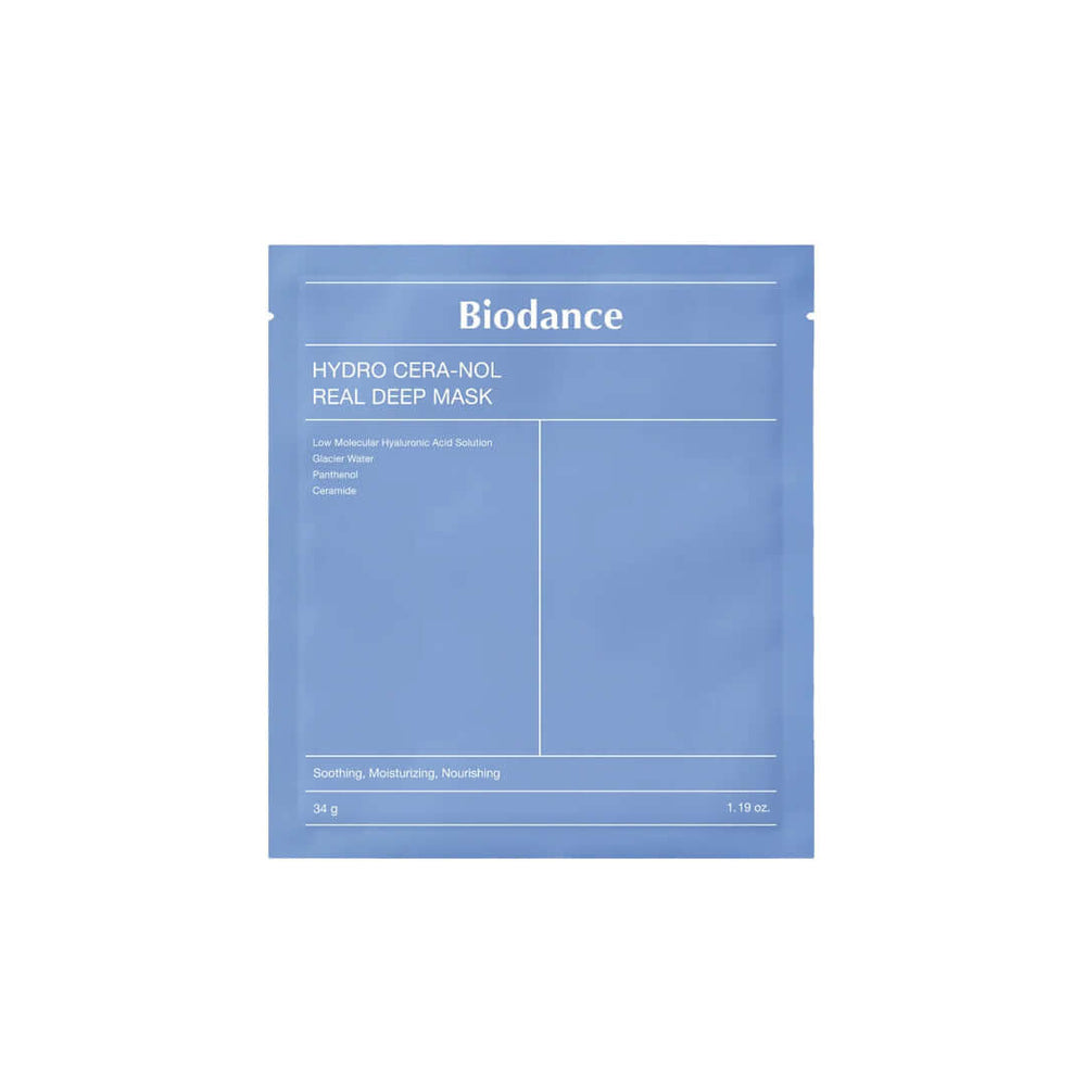 BIODANCE Hydro Cera-nol Real Deep Mask - veido kaukė su keramidais