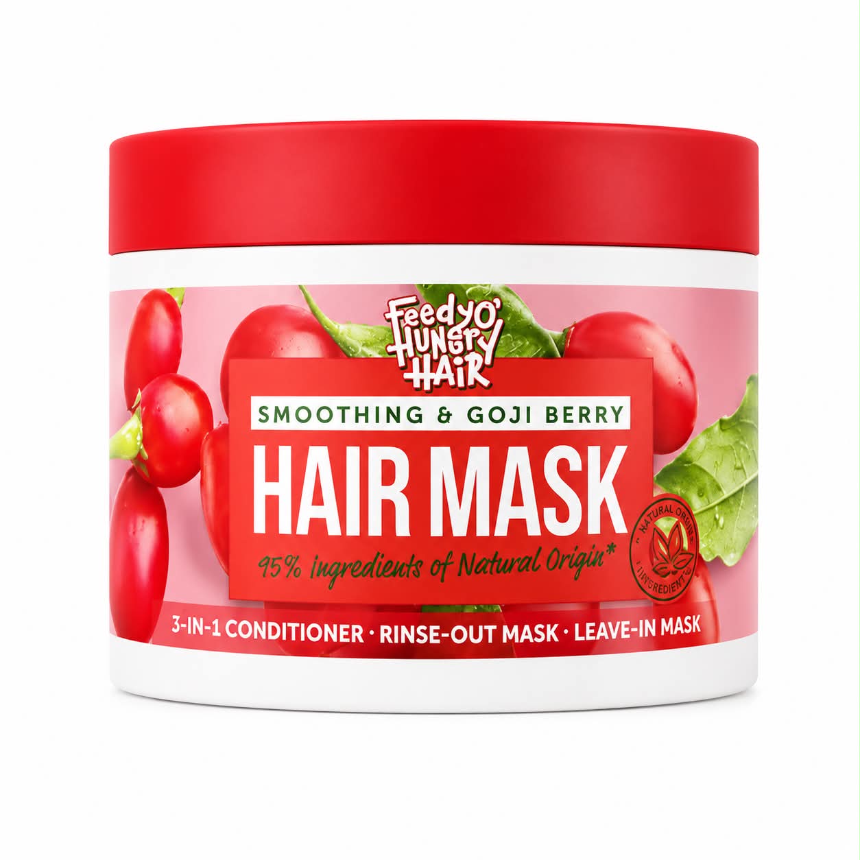 Glotninamoji plaukų kaukė HUNGRY HAIR, 300ml