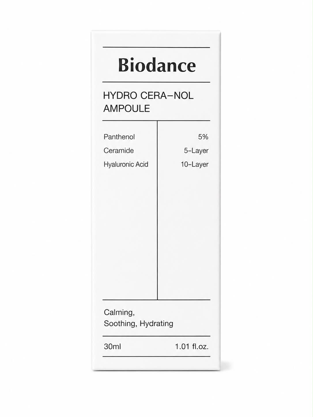 Drėkinanti ir raminanti veido ampulė | Biodance | 30ml