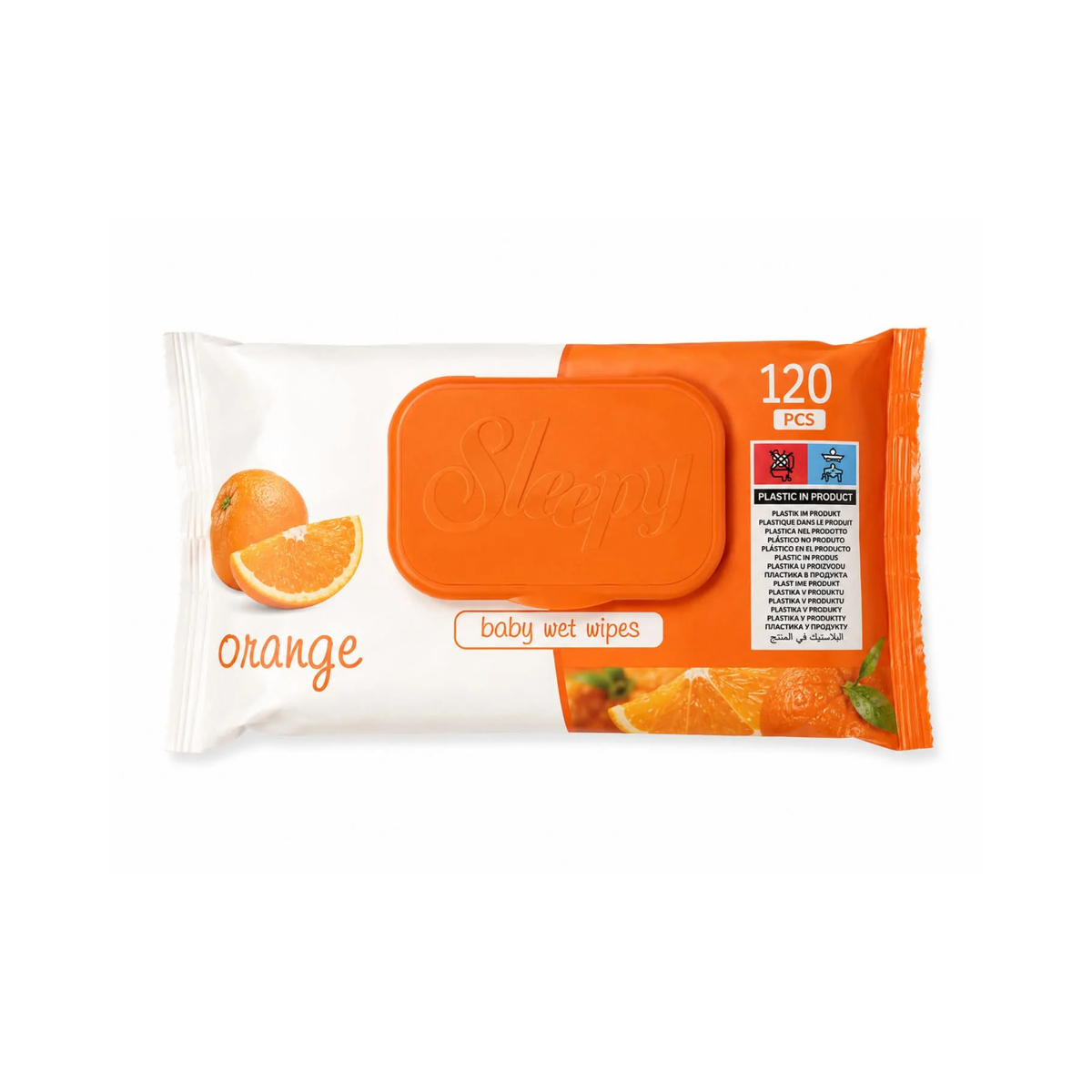 Drėgnos servetėlės | Sleepy Orange | 120vnt