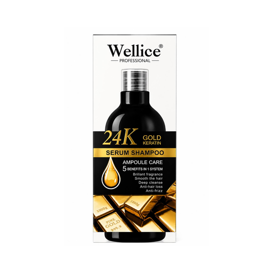Šampūnas gold keratin | Wellice | 500g