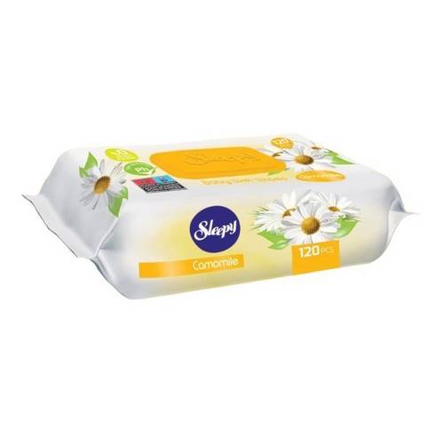 Drėgnos servetėlės Sleepy Camomile, 120vnt