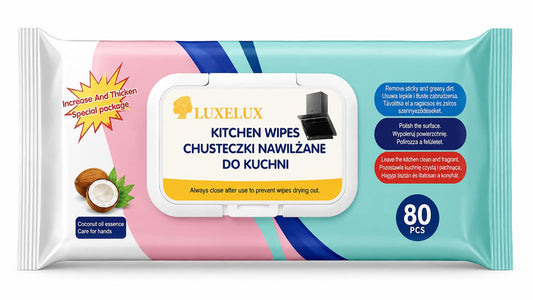Drėgnos servetėlės Luxelux, 80vnt