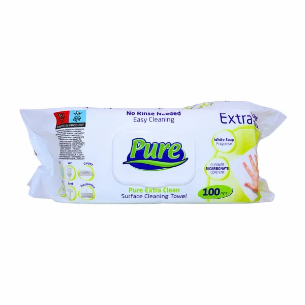 Drėgnos servetėlės Pure, 100vnt
